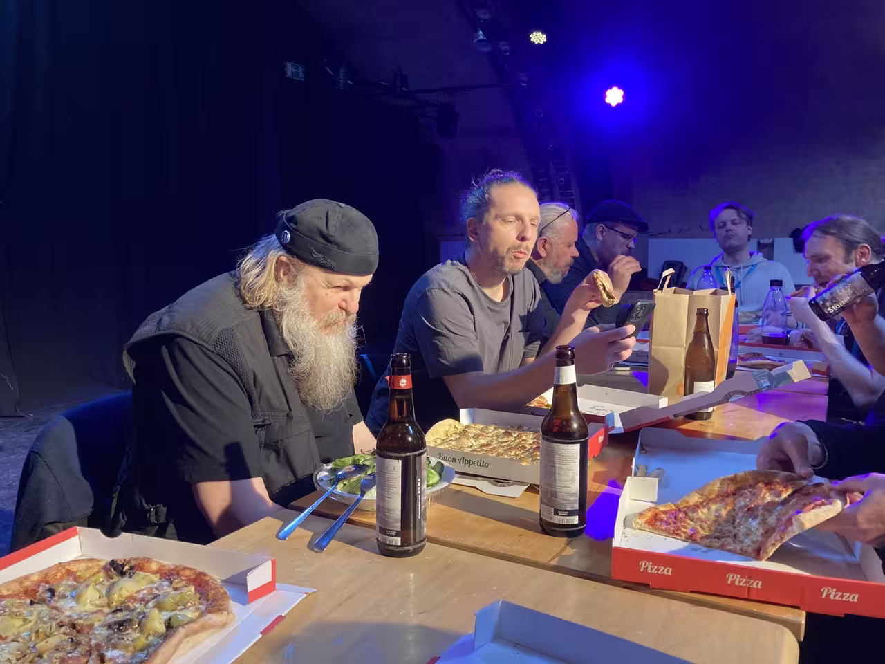 Pizza und Co. als Ausklang des WordCamps