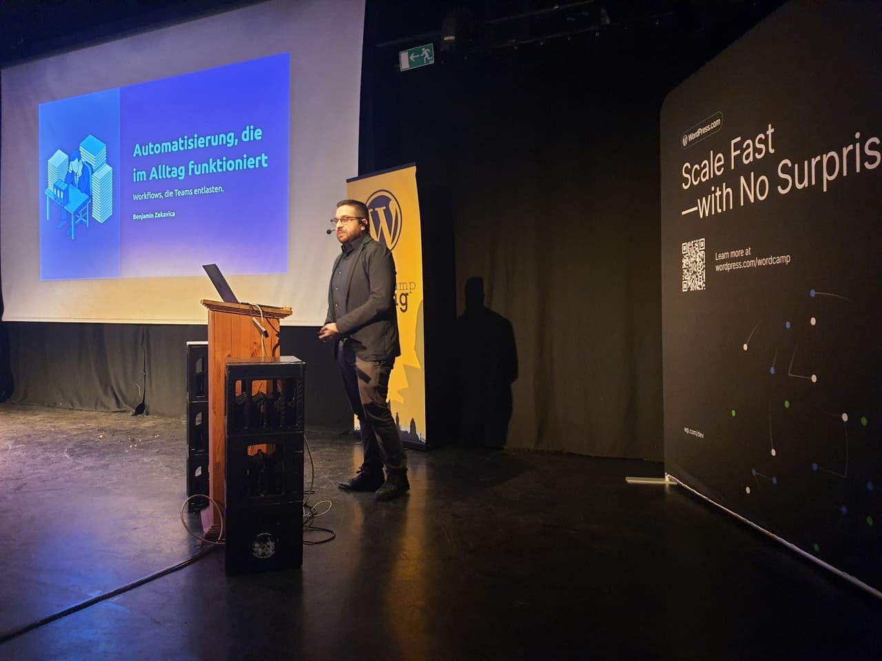 Benjamin Zekavica auf dem WordCamp Leipzig 2026